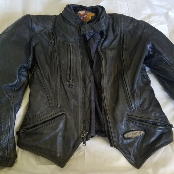 Harley-Davidson Jackets & Blazers - Harley Davidson black riding jacket Small 4-6